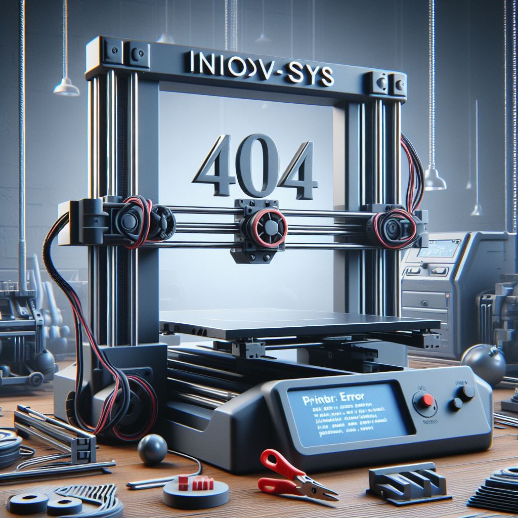 Imprimante 3D qui a imprimé le texte erreur 404