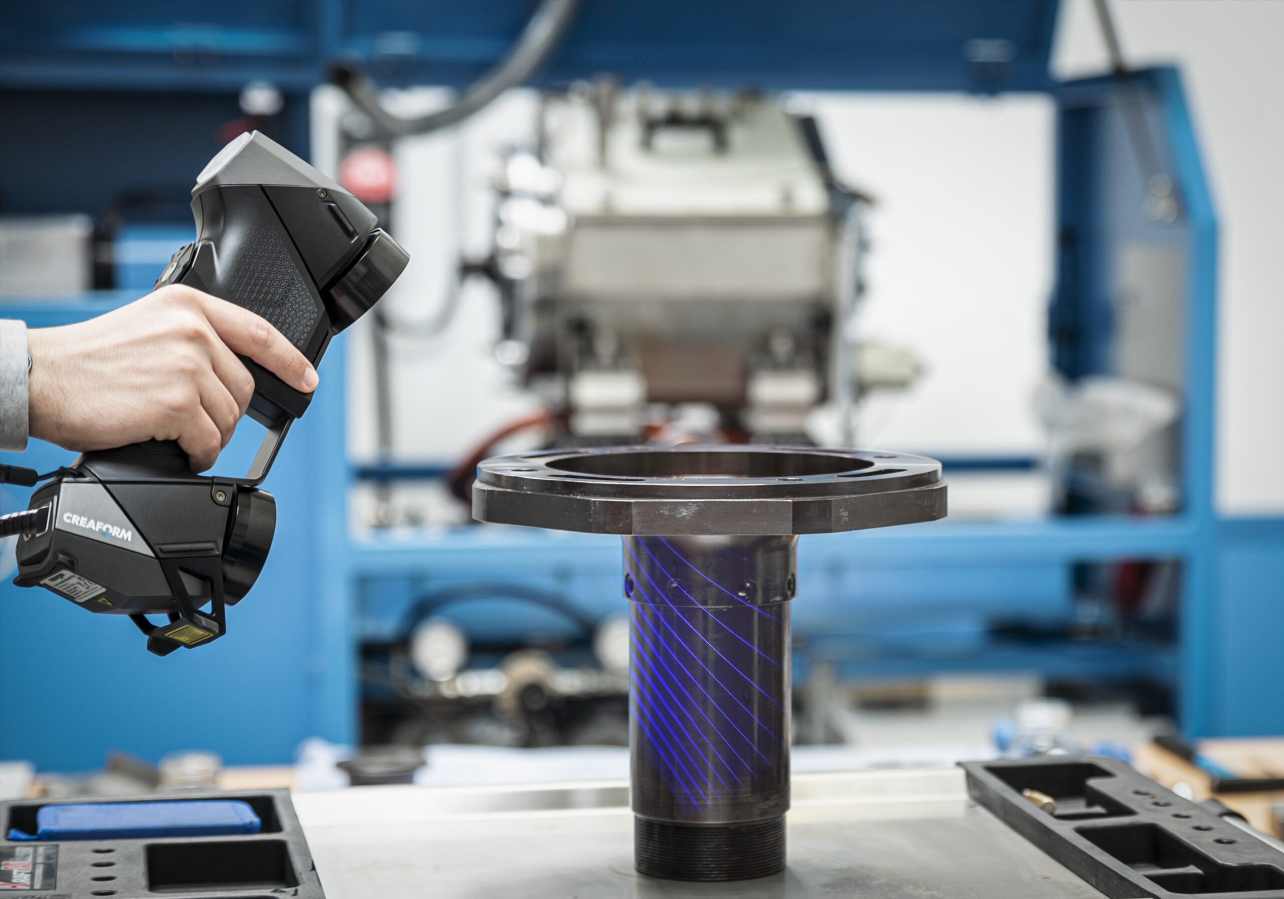 Scan 3D d'une pièce industrielle