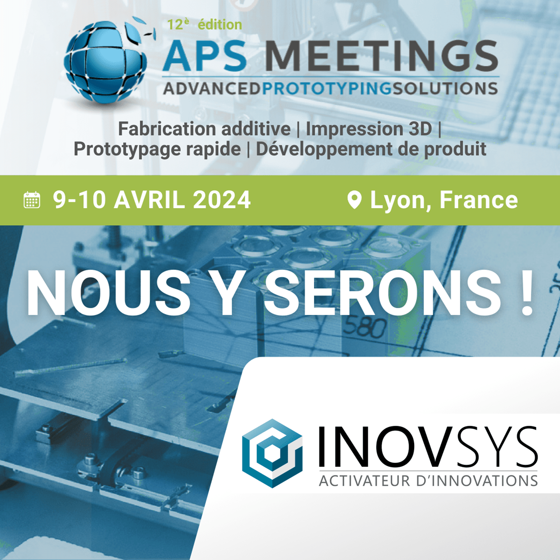 Affiche de participation d'INOVSYS aux APS Meetings 2024