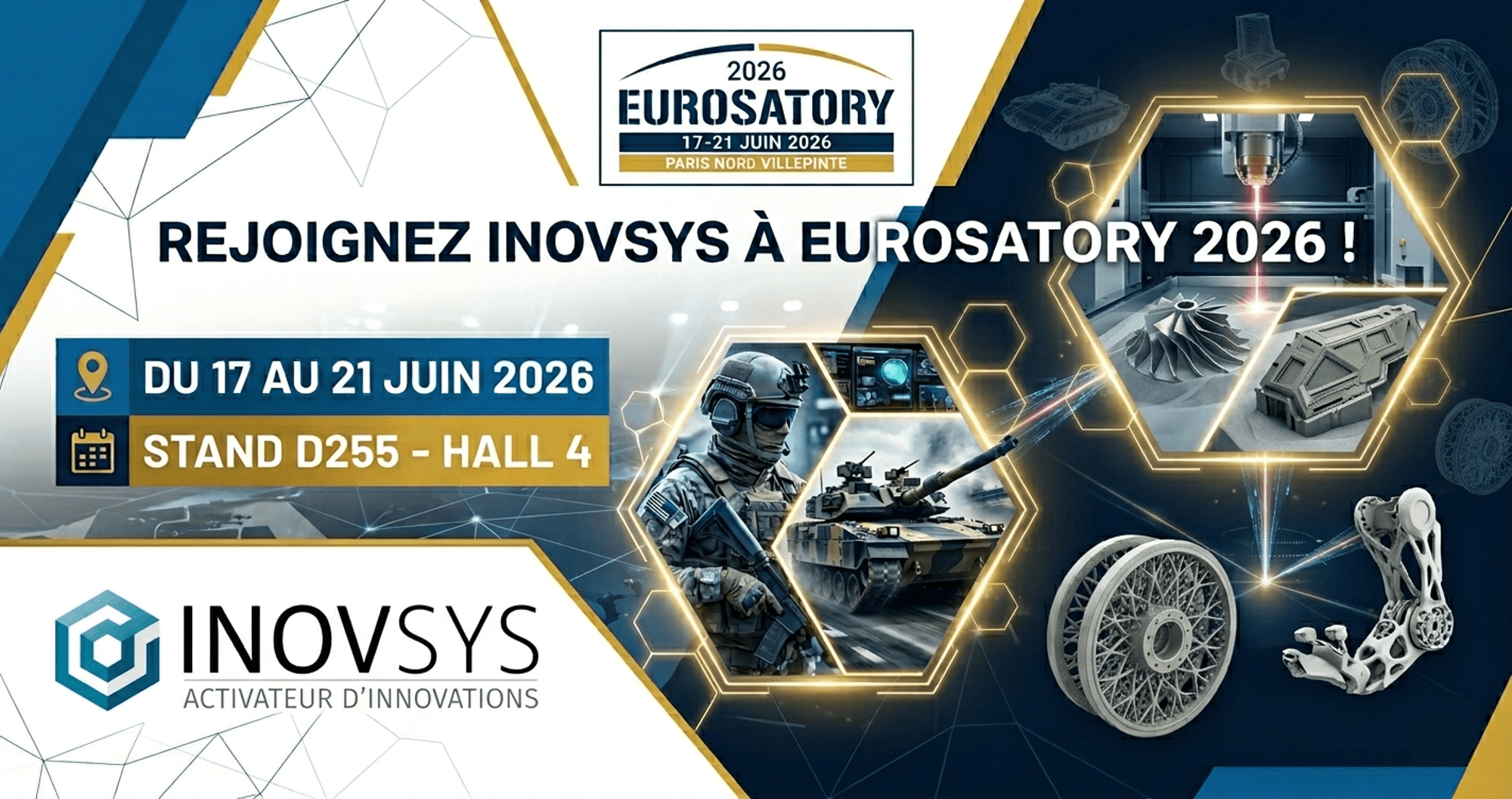 Eurosatory 2026 - INOVSYS INOVSYS au salon Eurosatory 2026 - Stand D255 Hall 4 - Paris Nord Villepinte