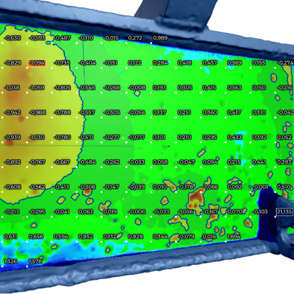 Caractérisation de défauts de corrosion avec le logiciel Creaform Integrity