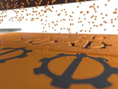 Dépose du matériau moule avec le procédé Moldjet sur une imprimante 3D DIM de Tritone à Marseille